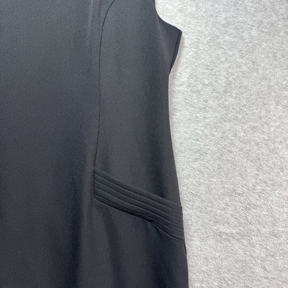 Kasper Dress Womens 14 Black Sleeveless Lined Career Zip up - Picture 6 of 11